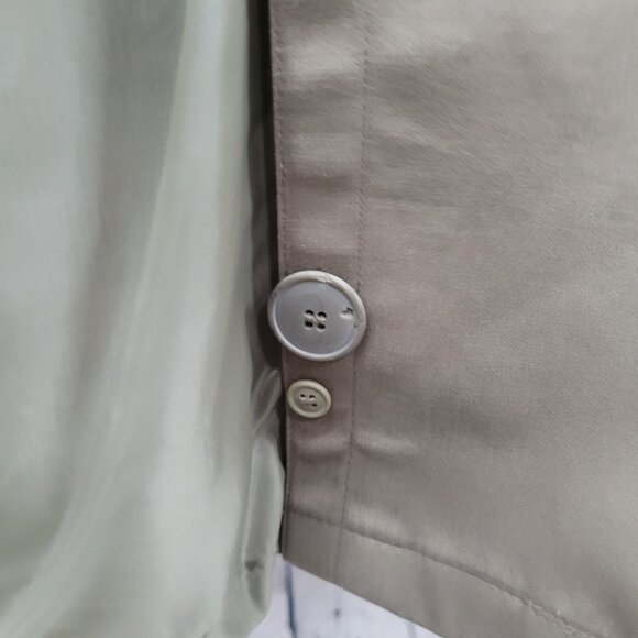 Saxton Hall Brown Thermo Lite Lined Belted Double Breasted Trench Coat Size 10 - Picture 13 of 16